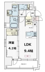 エステムコート新神戸Ⅱ駅前山手の物件間取画像